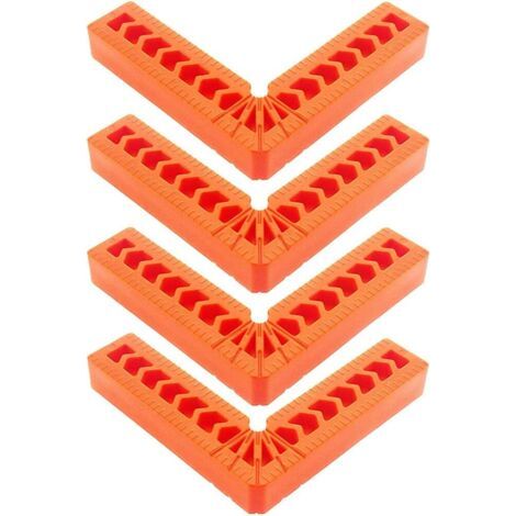 Pair 4 Équerres de Positionnement 90 Degrés L Type Pinces à Angle Droit, 4 Pouces Auxiliaire Localisateur Titulaire Angle (1/5)