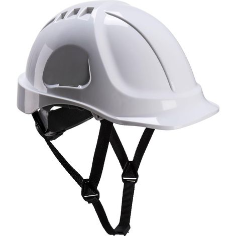 Casque de sécurité léger pour chantier, résistant aux chocs (avec double boucle d'oreille réglable par molette). (1/5)
