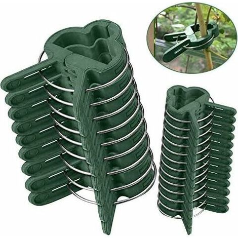 Plant clips 60 PCS extra large Plant clips Stable clip to secure plants Supports planting (30 large + 30 small)