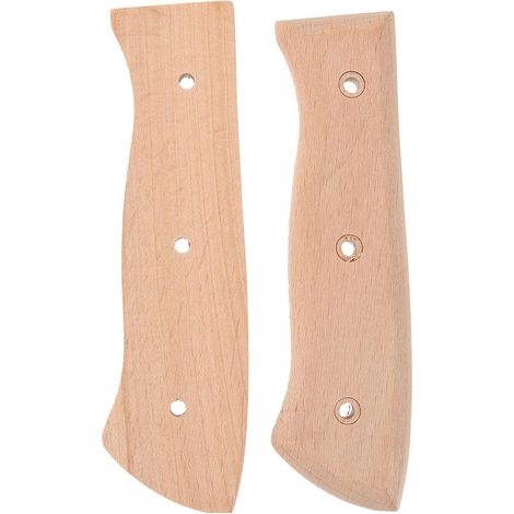 Poignée de Coupe Remplaçable en Bois Beige, Ergonomique et Résistante aux Chocs, Poignée Antidérapante pour Couteau Cuisine, pour Découpe de Légumes (1/5)