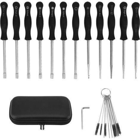 Lot de 12 Outils de réglage de carburateur avec Tournevis acircle pour Petit Moteur 2 Temps pour Husqvarna pour STHIL pour débroussailleuse Echo tronçonneuse (1/5)