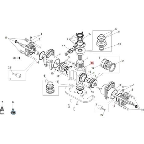 S700H - Joints Cannele Pour Moteur Enterre FAAC (1/3)