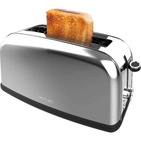 Grille-pain Inox 1 Fente Longue 850W 2 Tranches (1/2)