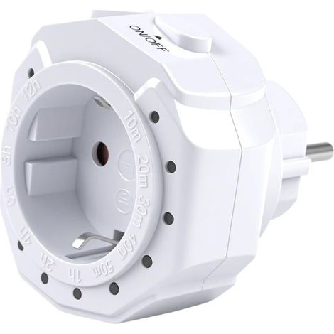 Presa di corrente programmabile a 12 ore, CA 230 V 16 A 3680 W, indicatore LED del timer con conto alla rovescia, interruttore timer TM12 (1/5)