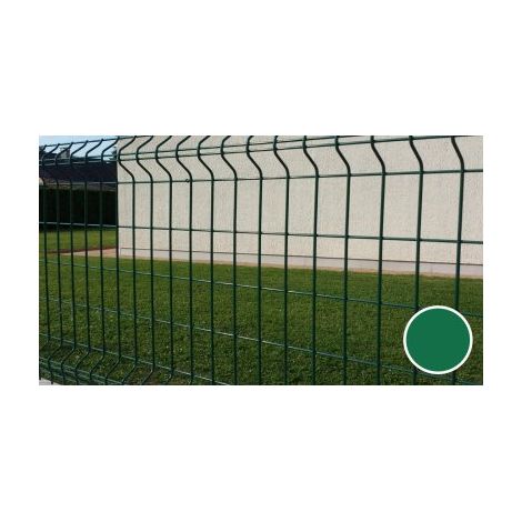 Cloture & Jardin – Grillage rigide vert 1,53 m – Acier galvanisé 4/5mm – Maille 200 x 55 mm – Pour clôture esthétique et robuste