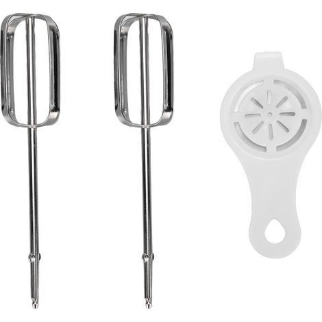 Fouets électriques universels - Toivize - Acier inoxydable 304 - Lot de 2 fouets + séparateur d'œufs pour batteur (1/5)