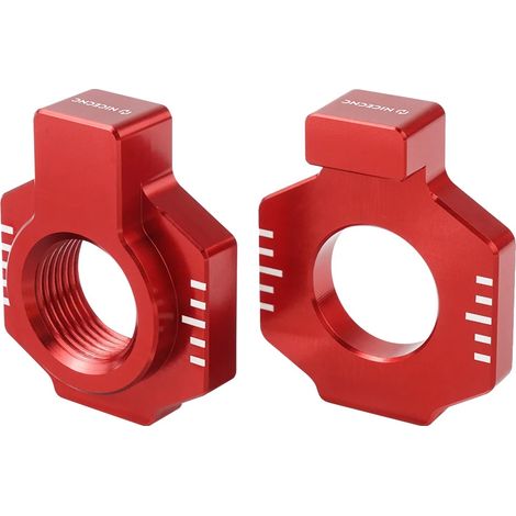 Seitenständerplatte, robustes Aluminium, CNC-gefräst, rot (1/2)