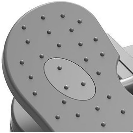 Verstärkter Nylon-Stepper, Mini-Stepper, leise und zusammenklappbar, für das Beintraining unter dem Schreibtisch, grau, Einheitsgröße (1/5)