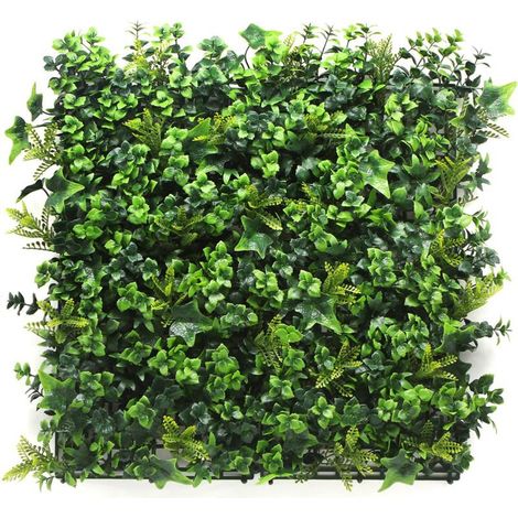 Mur Végétal Artificiel Intérieur Haie Artificielle Panneaux Muraux Toile de Fond Tropicale, 50 x 50 cm (1/5)