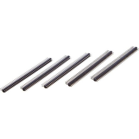 Connecteur basse tension Delock Lot de 5 Barrettes Droites a 40 Broches - 2,54 mm - 2 rangees