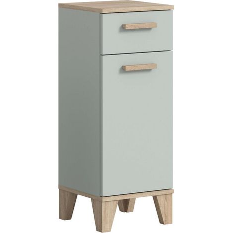 Star Badschrank 2 Schubladen, 1 Tür hellgrün.