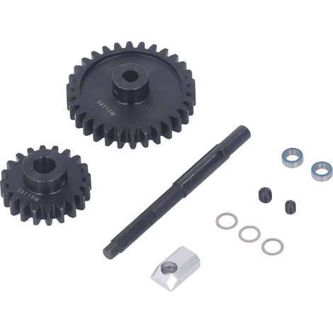 Kit d'engrenages en acier trempé 1,5 m 20 dents pour voiture radiocommandée Traxxas 1/5 (30 dents). (1/5)