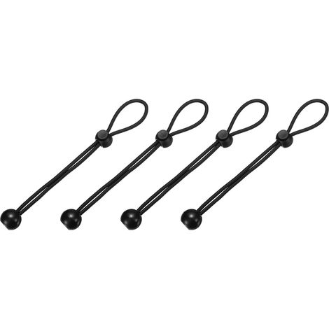Lot de 4 tendeurs élastiques universels à boule - 20 cm - Pour stores enrouleurs extérieurs et extérieurs, tentes, auvents, bâches (1/5)
