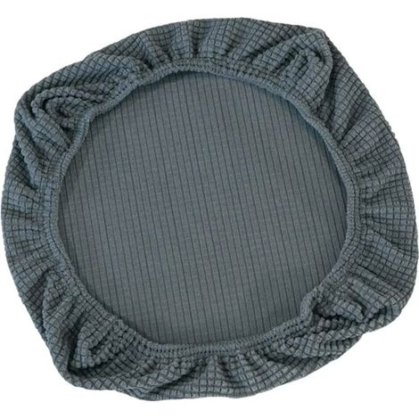 MINKUROW - Funda De Asiento Elástica Para Silla De Oficina, Silla Giratoria De Oficina, Silla Giratoria, Gris Oscuro (1/5)