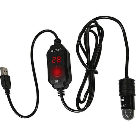Chauffage intelligent 10W pour aquarium avec thermostat, compatible avec les aquariums de 3 litres. (1/4)