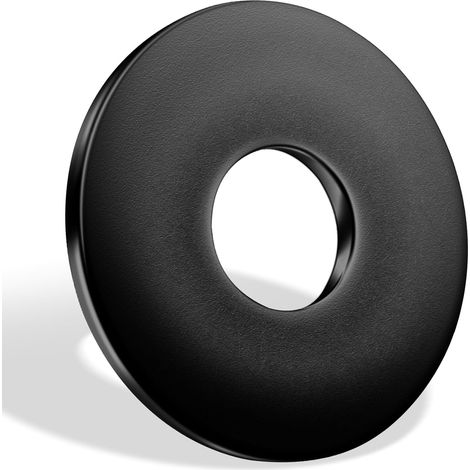 Rondelles Metal M5, 25 Pièces Noires Rondelles Plates (1/5)