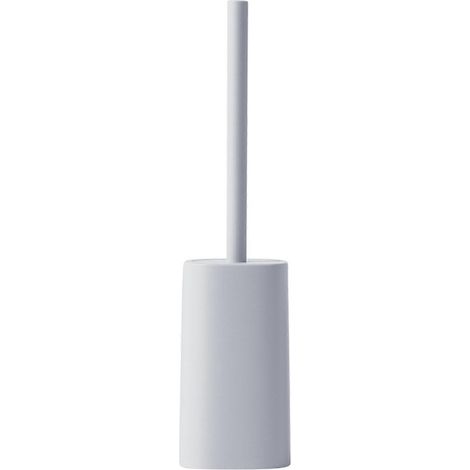 Brosse de toilette en céramique avec support, manche long, poils résistants, brosse anti-rayures, accessoire de salle de bain-AquaForge (1/5)