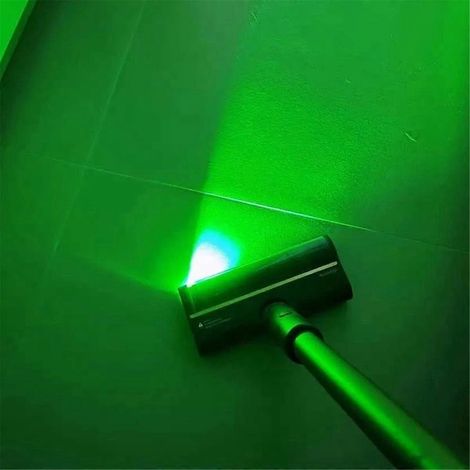 USB-Staubsauger mit Laserlicht, versteckter Anzeige für Tierhaare und Staub – Weiß (1/5)