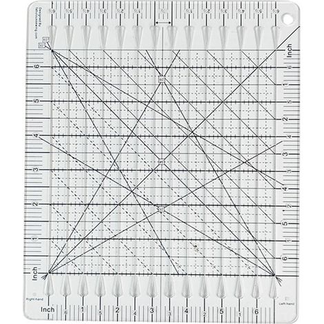Règle à fentes pour patchwork, découpe et loisirs créatifs, pour la création de patrons (1/5)