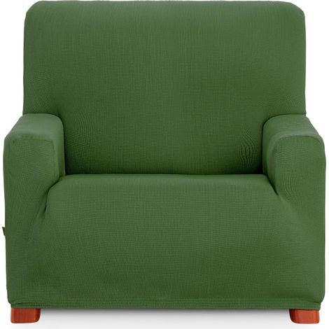 Housse de canapé 1 Place Universelle et Polyvalente - Couleur Verte - Protecteur Facile à Placer pour Dossier, siège et accoudoirs (1/5)