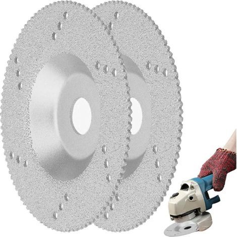 2 Pcs Lame de scie diamantée Molette de Coupe de Carreaux de Porcelaine Lame de Coupe de Porcelaine de Lame de scie de Diamant pour Couper Le carrelage en céramique de marbre de Granit (1/5)