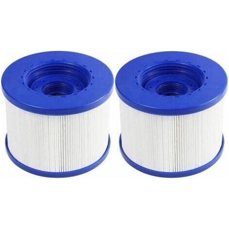 Lot de 2 Cartouches Filtre Spa a Visser, Filtre à Vis pour Spa Gonflable Pas De Vis 60mm, Cartouche de Filtre Rechange pour Cosy Spa, Clever Spa et de Plus,105 82mm (1/5)