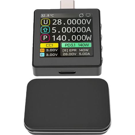 USB C Voltage and Current Meter, 0.0001A PD3.1 (1/5)