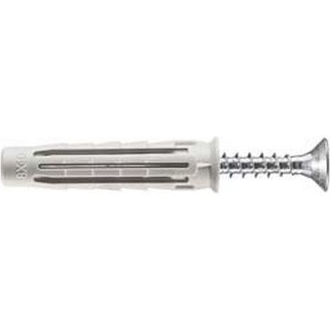 50PZ TASSELLO IN NYLON CON VITE TSP PZ PA 6 T6/VA - ø mm.8x40