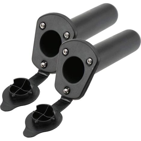 2Pcs Supports De Canne À Pêche,Porte-Canne à Pêche,Bateau de pêche Porte-Canne,Bateau De Pêche Titulaire De Rod,Set en Plastique Encastré,Bateau Côté attaquer pour la pêche en Bateau (1/4)