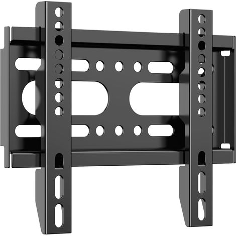 Support mural fixe pour TV de 14 à 42" jusqu'à 25 kg, VESA max. 200 x 200, avec distance minimale du mur - Ultra fin - Pour camping-car, petit téléviseur (1/5)