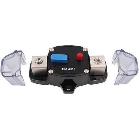 Réarmement automatique du disjoncteur 12-48 V CC 50 A 60 A 80 A 100 A 150 A 200 A 300 A 250 A pour amplificateur stéréo de voiture de style AGU, porte-fusible 4GA (Couleur : 250a) (1/5)