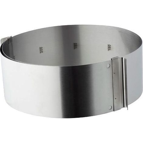 Cercle à gâteau / Moule à gâteau ajustable 16-32 cm Funktion Argent (1/4)