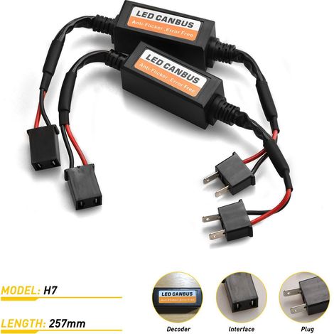 AIDUCHO 2 Pièces-Multi Modèle Phare Led Automatique H7 Décodeur De Phare Led