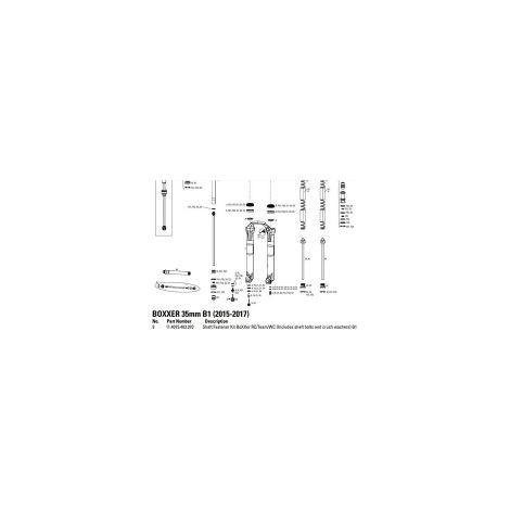Vis Rockshox 11.4015.403.070 haute résistance argent (1/2)