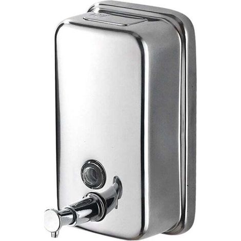Wandseifenspender, Seifenspender für den gewerblichen Gebrauch, Seifenspender aus Edelstahl für Badezimmer, Küche, Markt, Hotel, Restaurant (500 ml) (1/5)