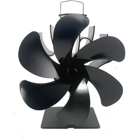 Ventilateur Poêle à Bois & Cheminée - Alimenté à la Chaleur, Silencieux, 6 Pales (1/5)