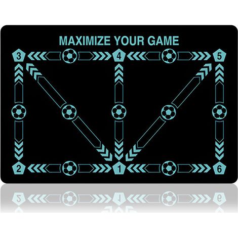 Tapis Pédagogique pour l'Entraînement Footballistique - Développe la Technique, le Contrôle et la Coordination - Pour un Entraînement Efficace à Domicile
