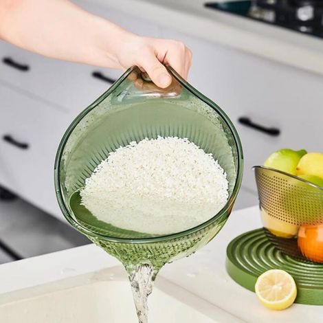 Tamis A Riz - Passoire A Quinoa Et Legumineuses - Avec Poignee Ergonomique Et Trous De Drainage Lateraux - Pour Laver Riz Legumes Fruits Et Pates - 1 Piece (1/5)
