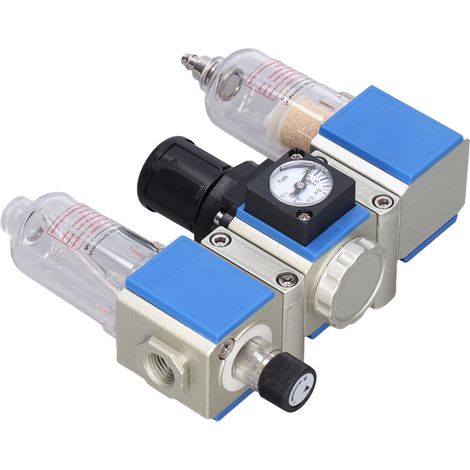 Filtre régulateur lubrificateur à air comprimé 3 en 1, séparateur eau-huile GC200-06 (1/5)