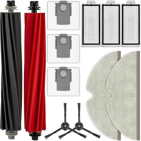 Filtre pour aspirateur brosse pour aspirateur Filtre de brosse pour aspirateur filtre de Q5 Pro/ Pro+/ Q8 Max/Q8 Max/ Q8 Max+ Aspirateur Roller Side Brosse Filtre Serpillière Sac à poussière (1/5)