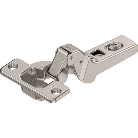 BLUM CLIP Standardscharnier 100°, 18mm gekröpft mit Feder, Schrauben (1/2)