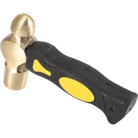 1Lb Brass Metal Stamping Hammer Double-Face Mallet Heads Brass Hammer-- (1/5)