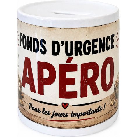 Tirelire apéro humoristique  cagnotte pour jours importants