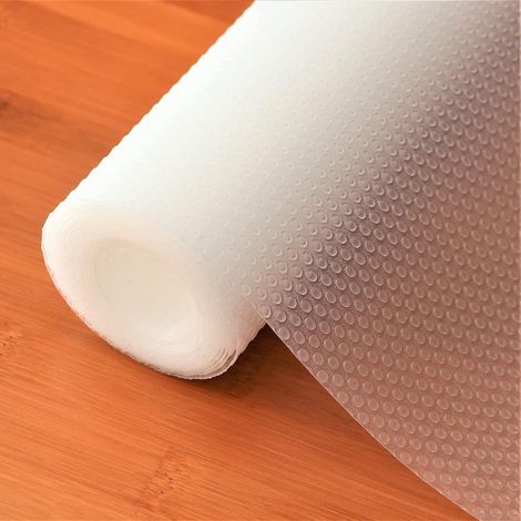 Revêtement de tiroir antidérapant EVA, imperméable, lavable et sans colle pour étagères de cuisine, placard et tiroir (1/4)