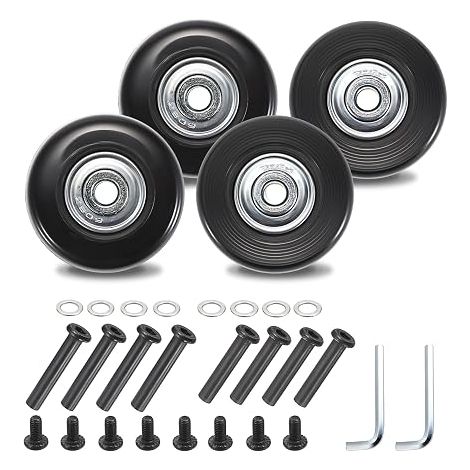 Ruedas para maleta con tornillos, 43 x 17 mm, pack de 4 (1/5)