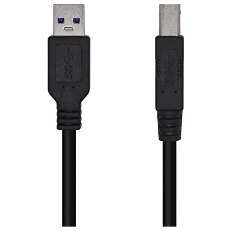 Kabel usb 3.0 Drucker aisens a105-0445/ usb male - usb male/ 3m/ schwarz (1/3)