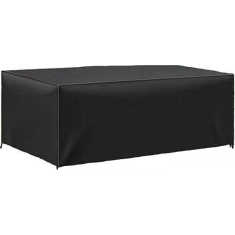1pc Garden Table Cover 123 x 61 x 72cm, 420D Oxford Weatherproof and Tear Resistant Tarpaulin Protective Cover for Garden Furniture (1/4)