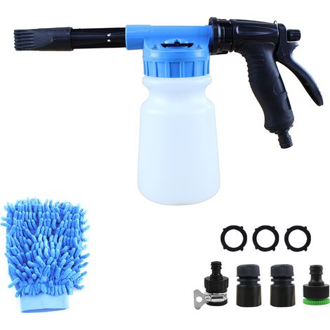 pistolet à mousse pour tuyau d'arrosage universel, pulvérisateur à mousse pour lavage de voiture, arrosage de jardin