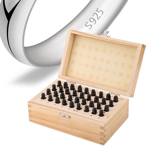 Coffret en bois estampillé, épaisseur 4 mm, ensemble de 36 pièces (1/2)