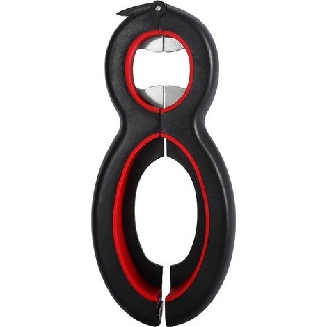 Ouvre-bouteilles multifonctions, ouvre-bocaux à prise facile, ouvre-boîtes, ouvre-bouteilles, couvercle à dévisser (lot de 2) (1/3)